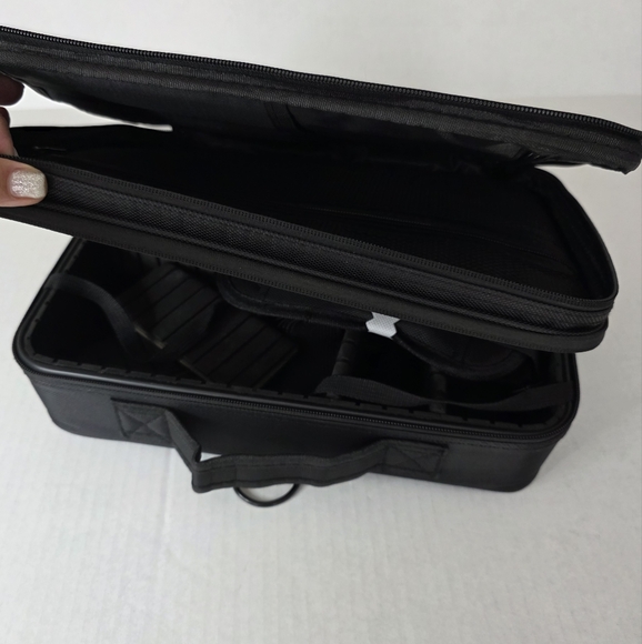 MAKEUP BAG 13x9x4.75 Adjustable Compartment & Strap. NEW - Picture 5 of 13